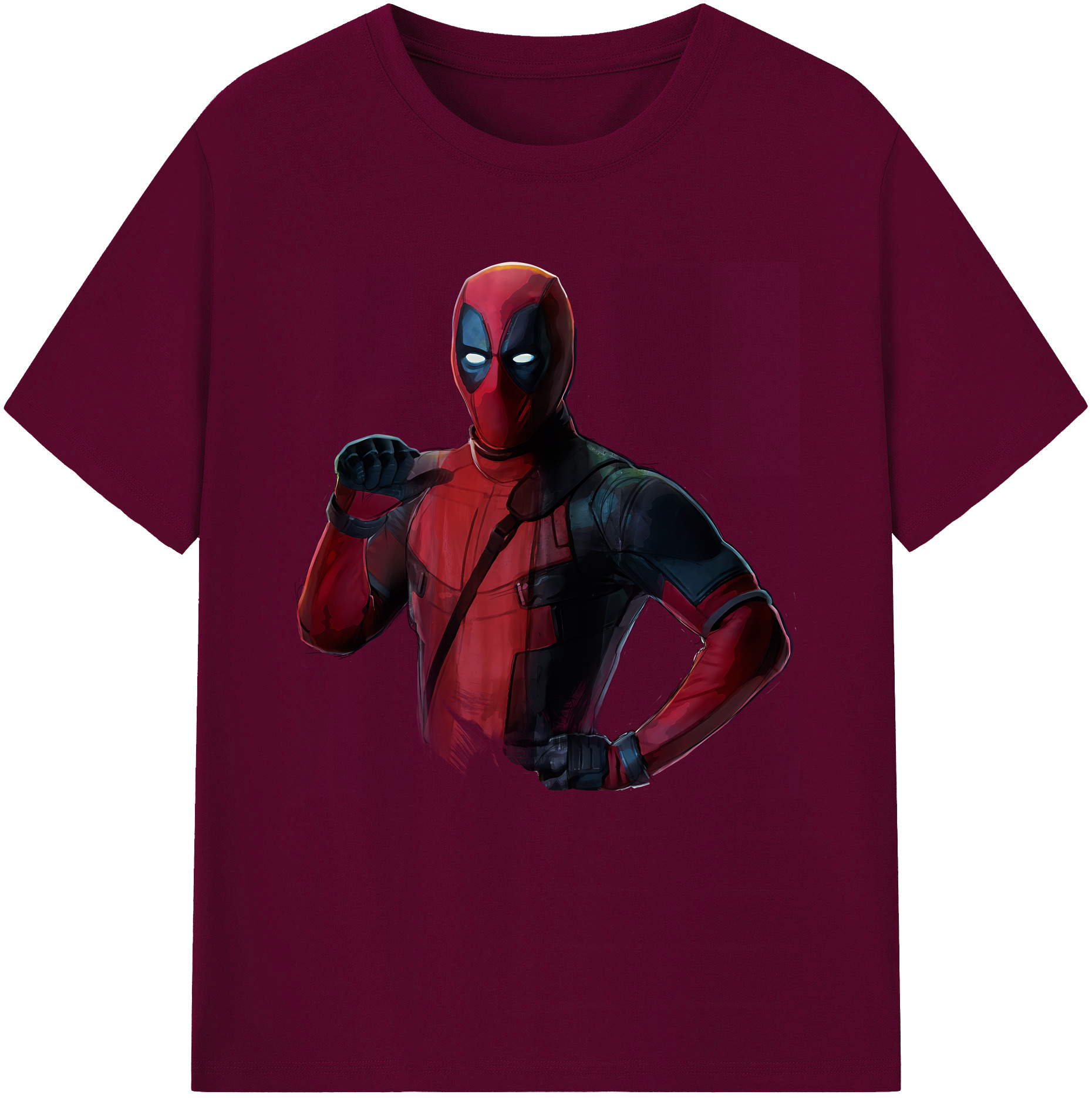 （画像用） Deadpool デッドプール レディースカジュアルプリントTシャツ（綿100％）